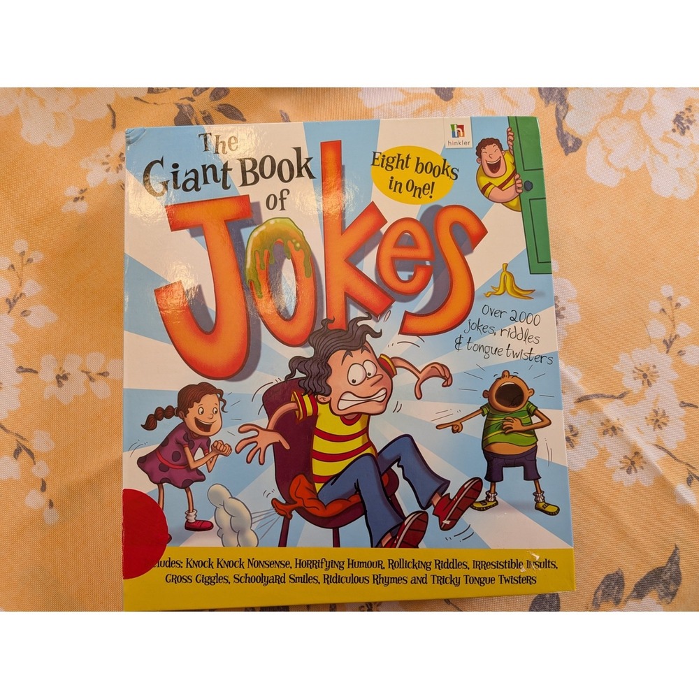 The Giant Book of Jokes Hinkler Books 2000+ Riddles Tongue Twisters Spiral Bound